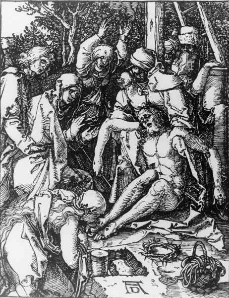 The Lamentation / Dürer / c.1509 de Alberto Durero