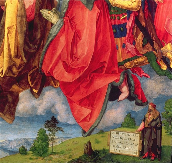 The Landauer Altarpiece, All Saints Day, 1511 (detail of 68677) de Alberto Durero