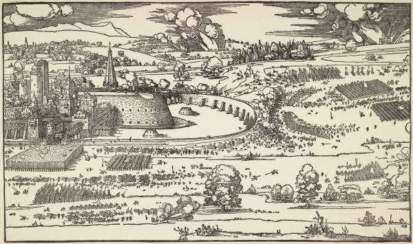 The Siege of a Citadel I / Dürer / 1527 de Alberto Durero