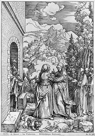 The Visitation, from the ''Life of the Virgin'' series, c.1503 de Alberto Durero