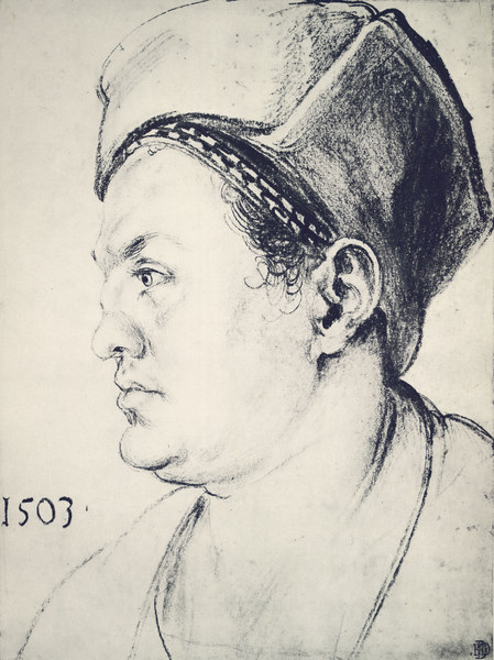 Willibald Pirckheimer / Draw.by Dürer de Alberto Durero