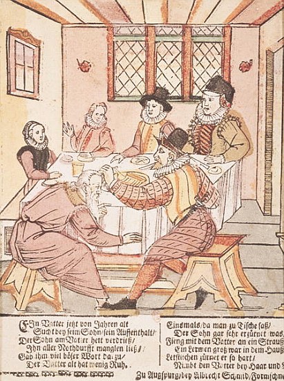 A Father Mistreated by his Son de Albrecht Schmid