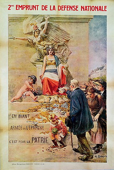 Poster for the Second Loan for National Defence de Alcide Theophile Robaudi