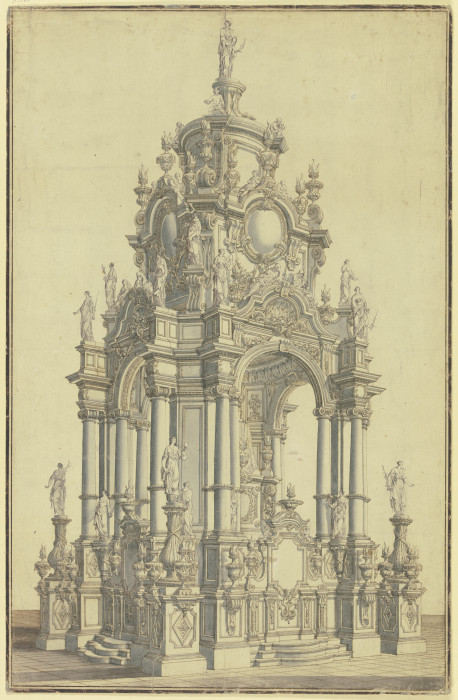 Design for an altar de Alessandro Bibiena