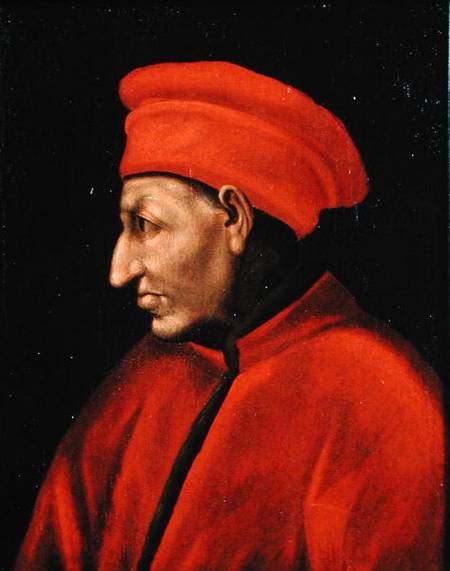 Portrait of Cosimo de'Medici (II Vecchio) (1389-1463) copied from Jacopo Pontormo (1494-1557) de Alessandro Pieroni