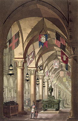 Tombs of the Knights Templar, c.1820-39 (aquatint) de Alessandro Sanquirico