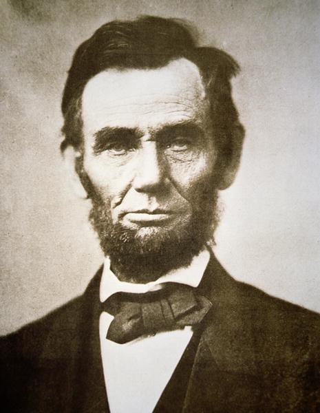 Abraham Lincoln (1809-65) 1863 (b/w photo)  de Alexander Gardner