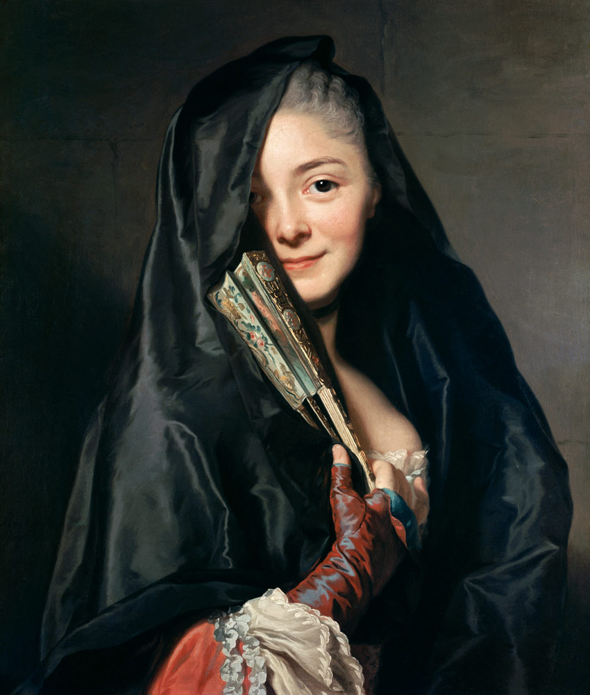 Lady with veil de Alexander Roslin