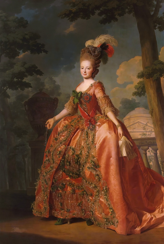 Portrait of Empress Maria Feodorovna (Sophie Dorothea of Württemberg) (1759-1828) de Alexander Roslin