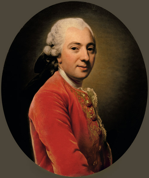 Portrait of a Man in a Red Caftan de Alexander Roslin