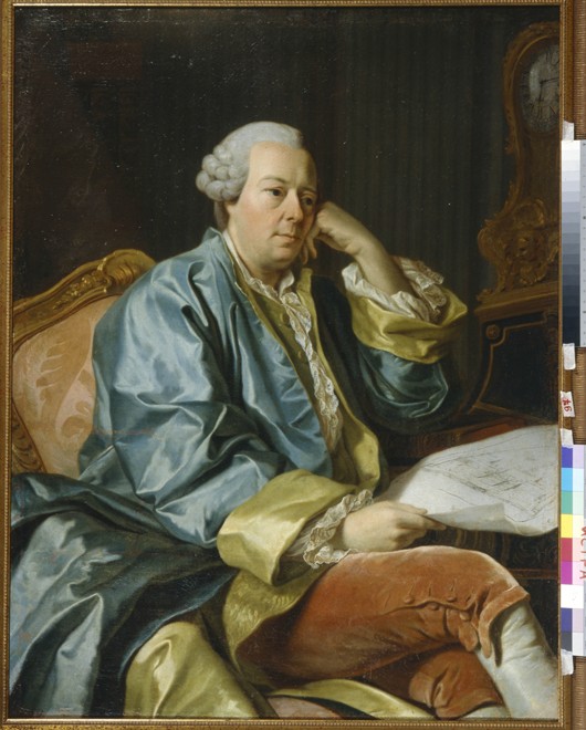 Portrait of Ivan Ivanovich Betskoi (1704-1795) de Alexander Roslin