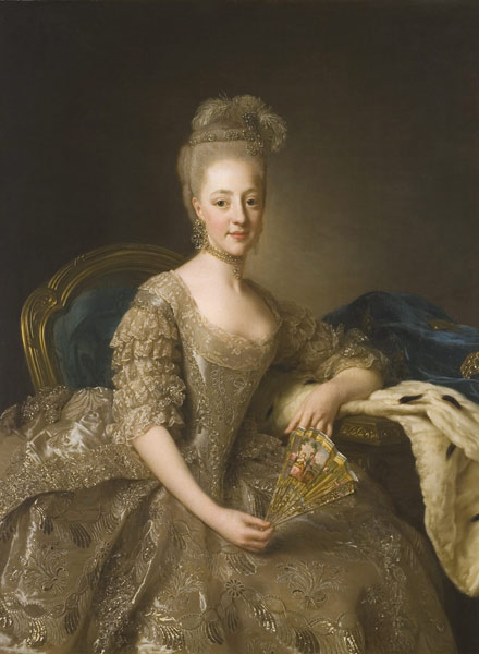Portrait of Hedwig Elisabeth Charlotte of Holstein-Gottorp (1759-1818) de Alexander Roslin