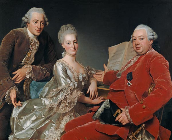 John Jennings Esq. and His Brother and Sister-in-Law de Alexander Roslin