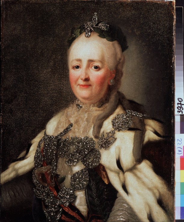 Portrait of Empress Catherine II (1729-1796) de Alexander Roslin