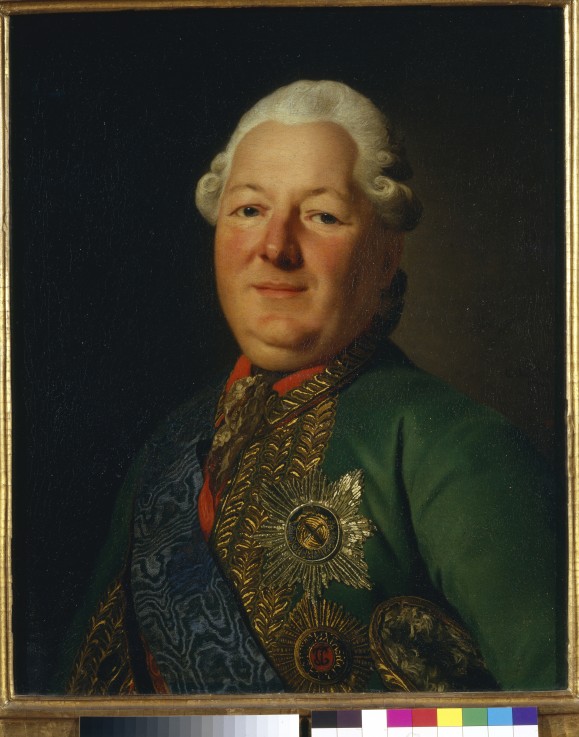 Portrait of Prince Vasily Dolgorukov-Krymsky (1722-1782) de Alexander Roslin
