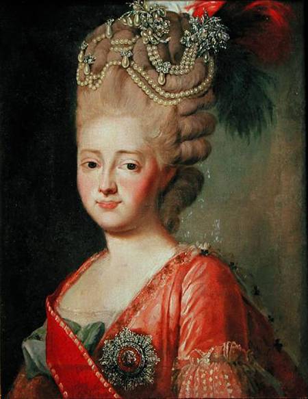 Portrait of Empress Maria Fyodorina (1759-1828) de Alexander Roslin