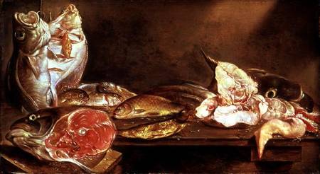 Still Life with Fish de Alexander van Adriaenssen
