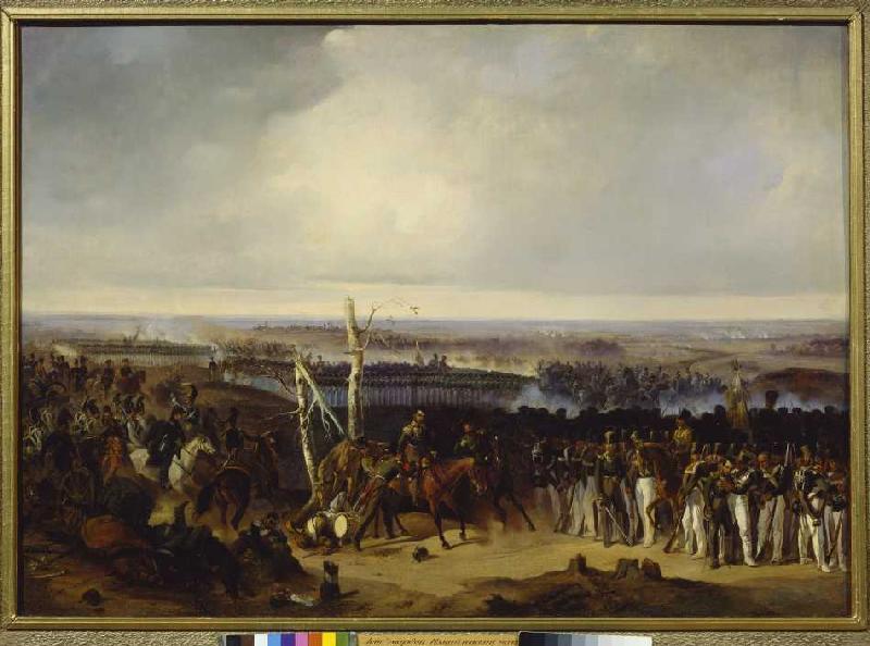 The regiment Ismailow during the battle of Borodin de Alexander von Kotzebue