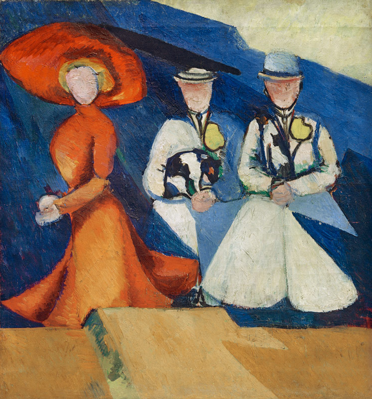 Three female figures, 1909-1910 de Alexandra Exter