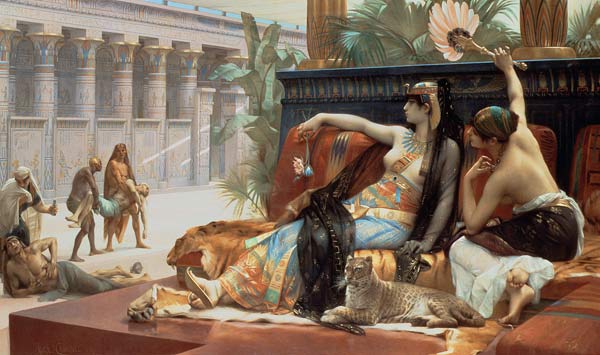 Cleopatra w.Poison a.Slaves , Cabanel de Alexandre Cabanel