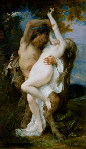 Nymph Abducted by a Faun