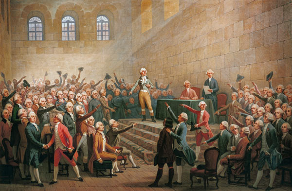 Assembly of the Three Orders of the Dauphin, received at Vizille Castle by Claude Perier (1742-1801) de Alexandre Debelle