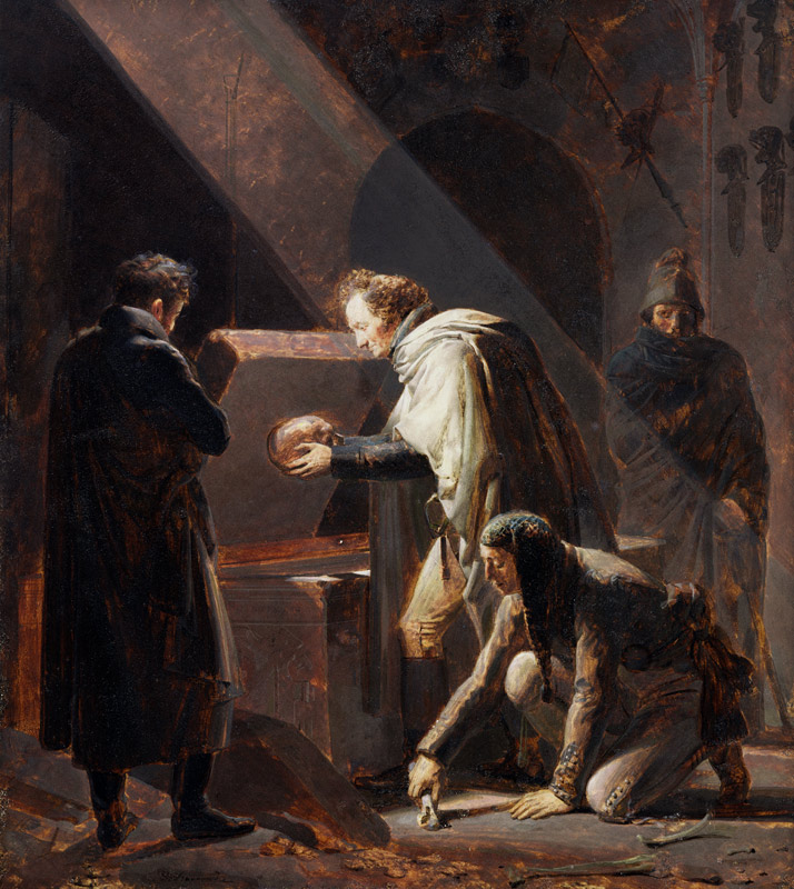 Dominique Vivant Denon (1747-1825) Replacing the bones of Le Cid in his Tomb de Alexandre Evariste Fragonard
