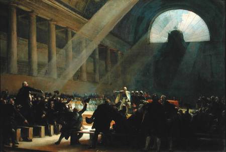 Mirabeau Answering Dreux-Breze, at a National Assembly Meeting, 23rd June 1789 de Alexandre Evariste Fragonard