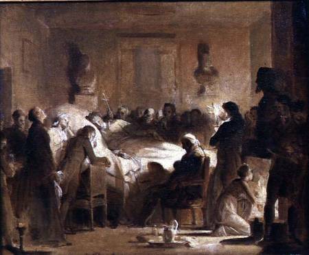The Last Moments of Charles-Ferdinand of France (1778-1820) in the Administration Room of the Paris de Alexandre Evariste Fragonard