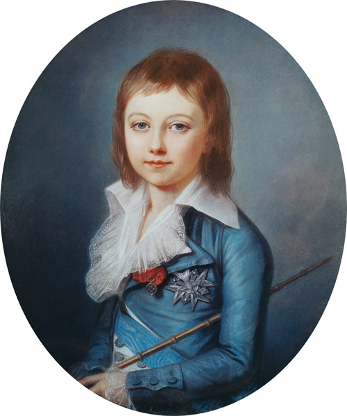 Medallion Portrait of Louis-Charles (1785-95) King Louis XVII of France de Alexandre Kucharski