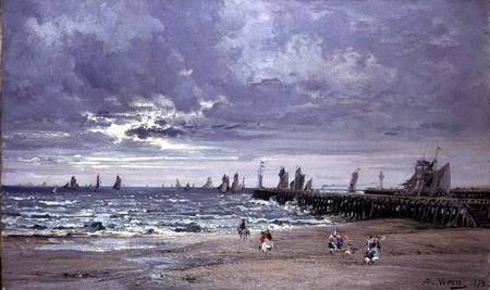 The Sea at Boulogne de Alexandre Rene Veron