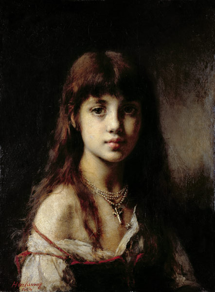 The Artist's Daughter de Alexei Alexevich Harlamoff