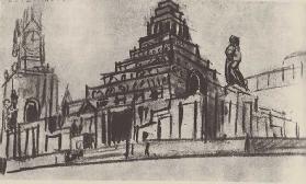 First sketch for the Lenin Mausoleum