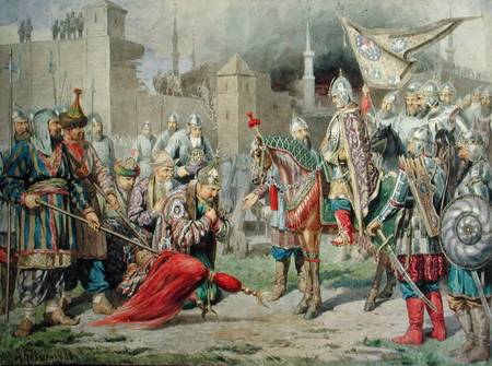 Tsar Ivan IV Vasilyevich the Terrible (1530-84) conquering Kazan de Alexej Danilovich Kivschenko