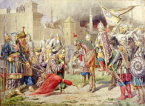 Zar Iwan IV. erobert Kazan de Alexej Danilovich Kivschenko
