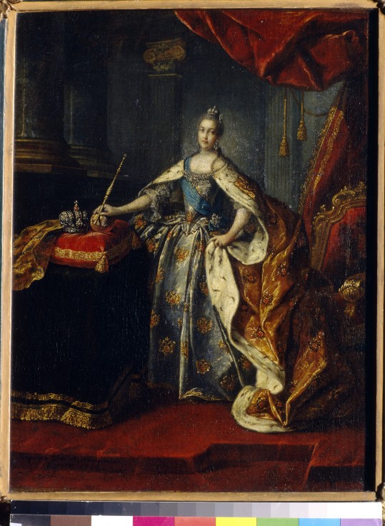 Portrait of Empress Catherine II (1729-1796) de Alexej Petrowitsch Antropow