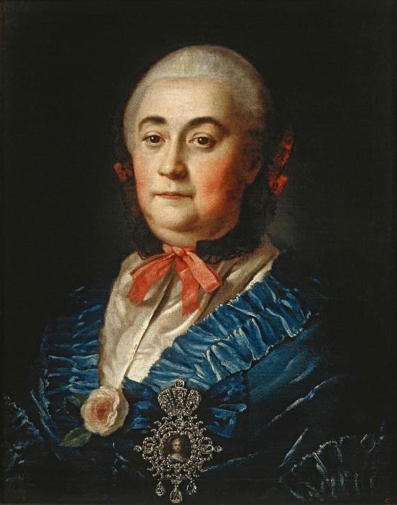 Portrait of Anastasia Izmaylova (1703-1761) de Alexej Petrowitsch Antropow