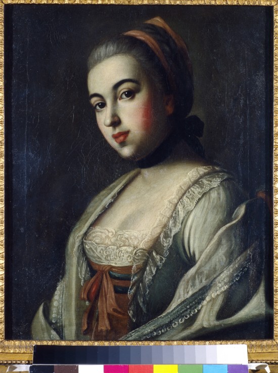 Portrait of Countess Anna Vorontsova (1743-1769) de Alexej Petrowitsch Antropow