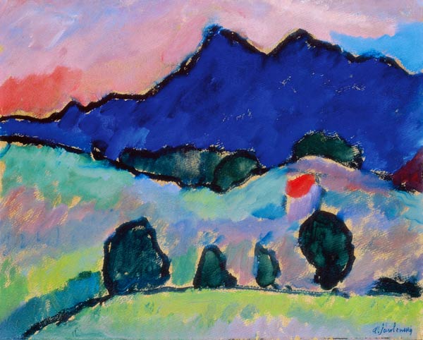 Montaña Azul de Alexej von Jawlensky