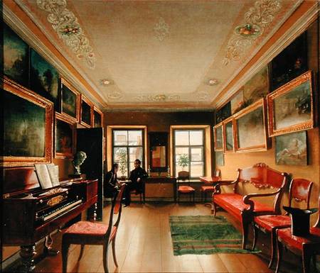 Interior of a Manor House de Alexej Wassiljewitsch Tyranow