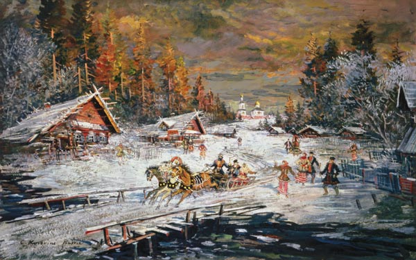 The Russian Winter de Alexejew. Konstantin Korovin