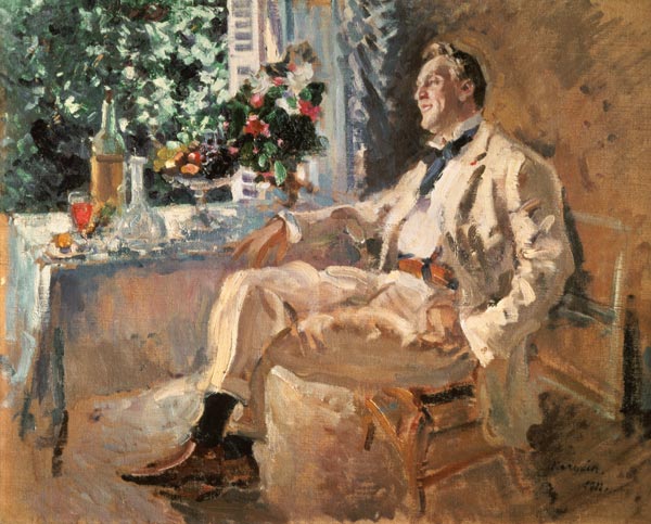 Portrait of the singer Fjodor Schaljapin de Alexejew. Konstantin Korovin