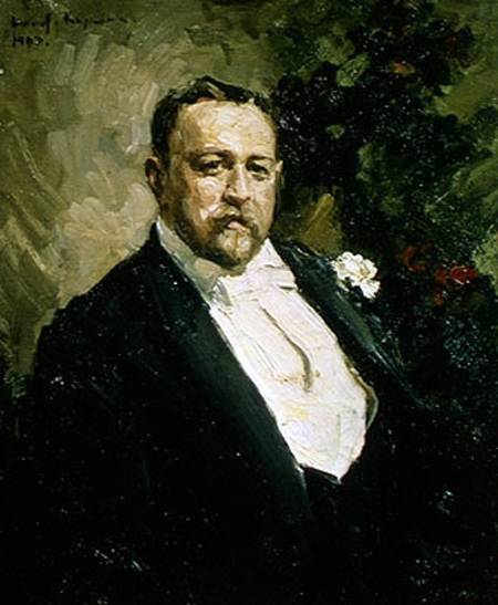 Portrait of Ivan Morosov (1871-1921) de Alexejew. Konstantin Korovin