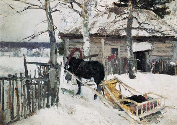 Winter de Alexejew. Konstantin Korovin