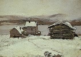 Winter in Lapland. de Alexejew. Konstantin Korovin