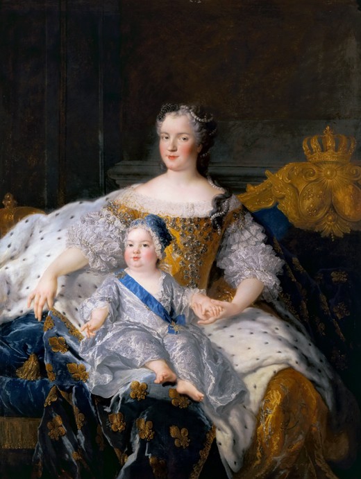 Marie Leszczynska with Louis, Dauphin of France de Alexis Simon Belle
