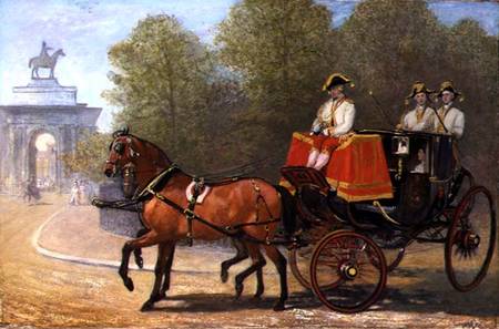 Returning from Her Majesty's Drawing Room, Hyde Park Corner de Alfred Corbould