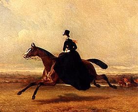 Queen Victoria to horse de Alfred Dedreux