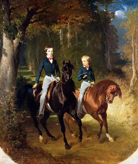 Louis-Philippe d'Orleans (1838-94) Comte de Paris and his Brother, Robert d'Orleans (1840-1910) Duc