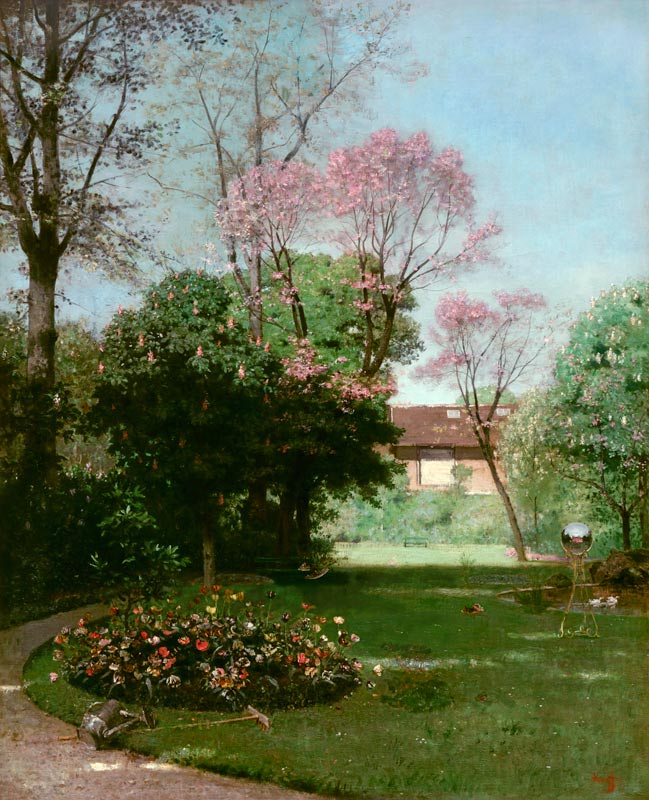 Le jardin d’Alfred Stevens de Alfred de Knyff